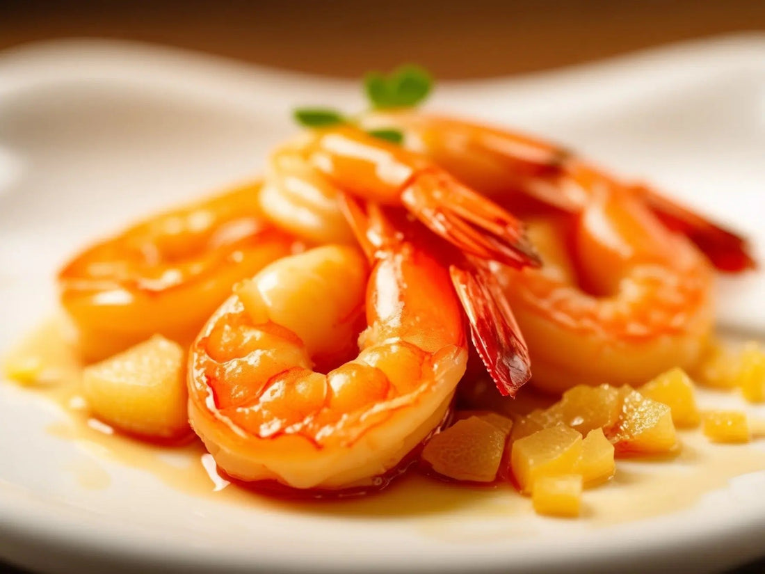 recette facile de Crevettes-Flambées-au-Gingembre-et-à-l-Ail LA CONSERVERIE FRANCAISE