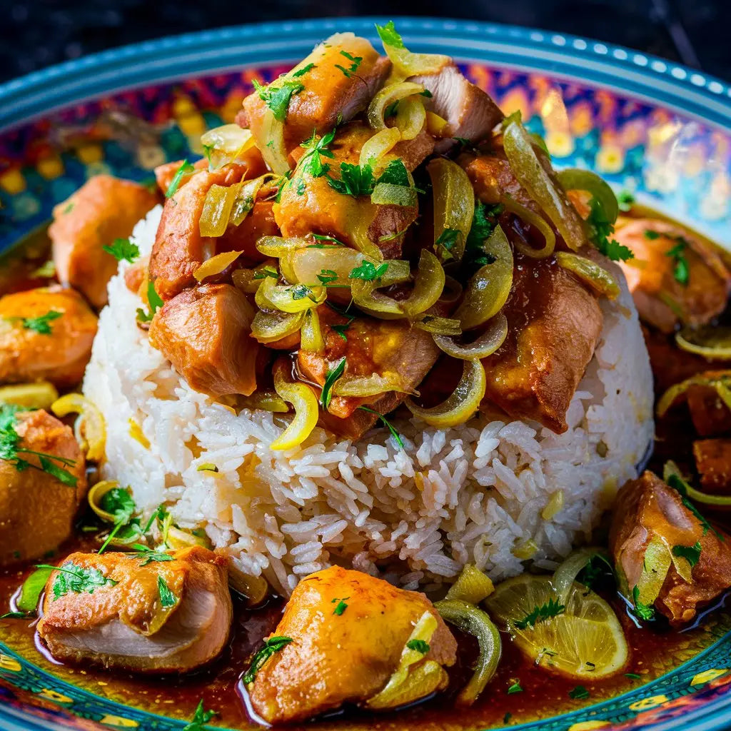 Poulet sauce yassa  LA CONSERVERIE FRANCAISE
