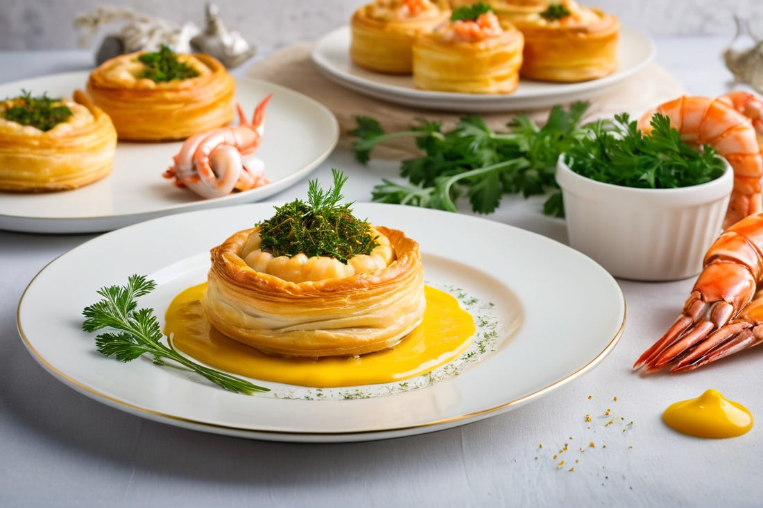 recette bouchées à la reine aux fruits de mer et safran LA CONSERVERIE FRANCAISE